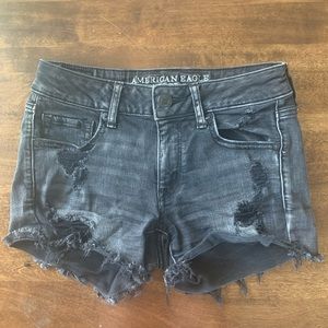 American Eagle Black Jean Shorts